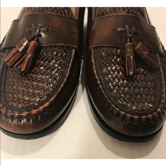 Bass Woven Leather Tassel Loafer Size 10 D -Brazil main image 5